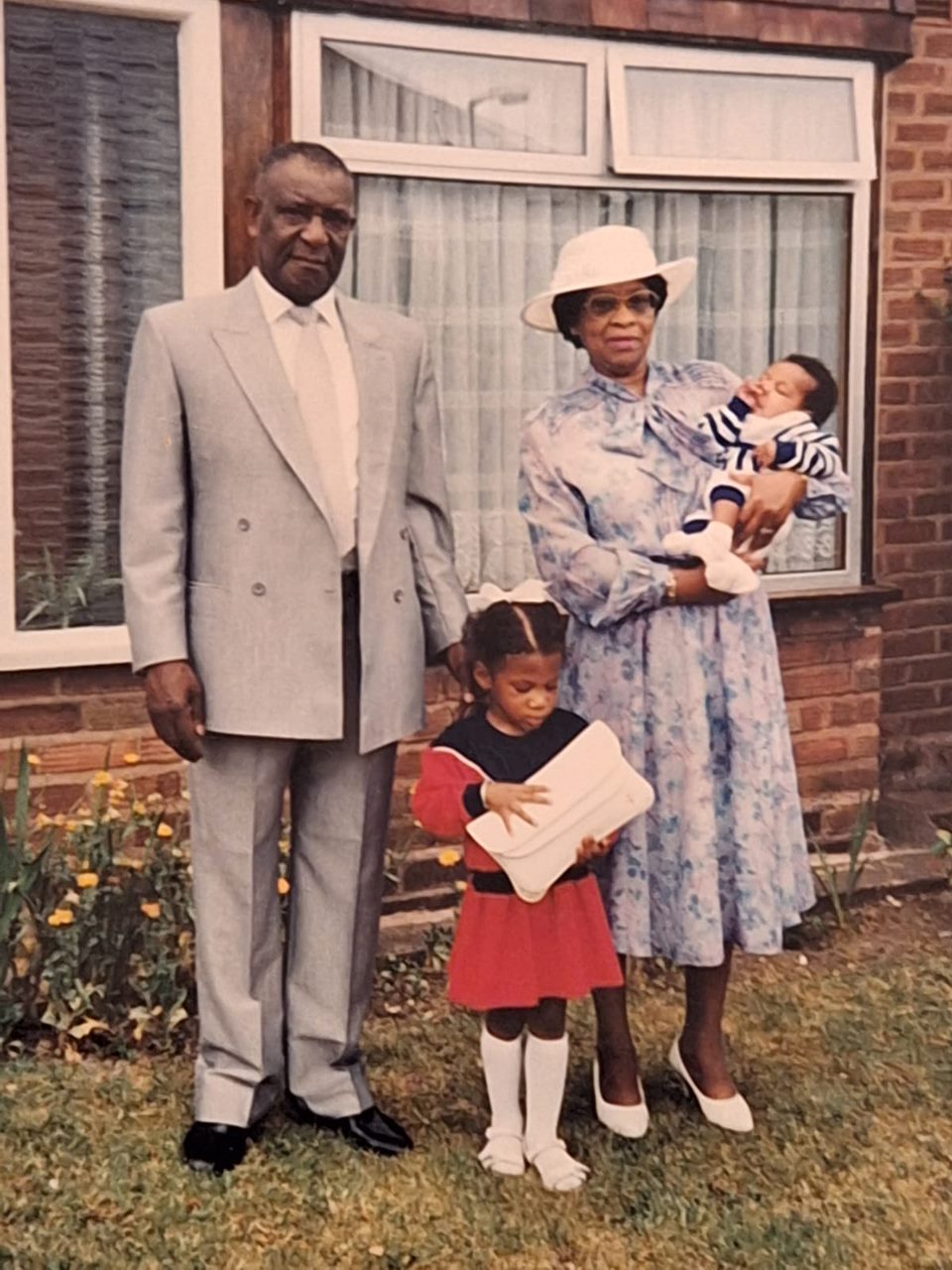 Loretta Davis with her family