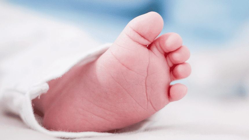 a baby's foot