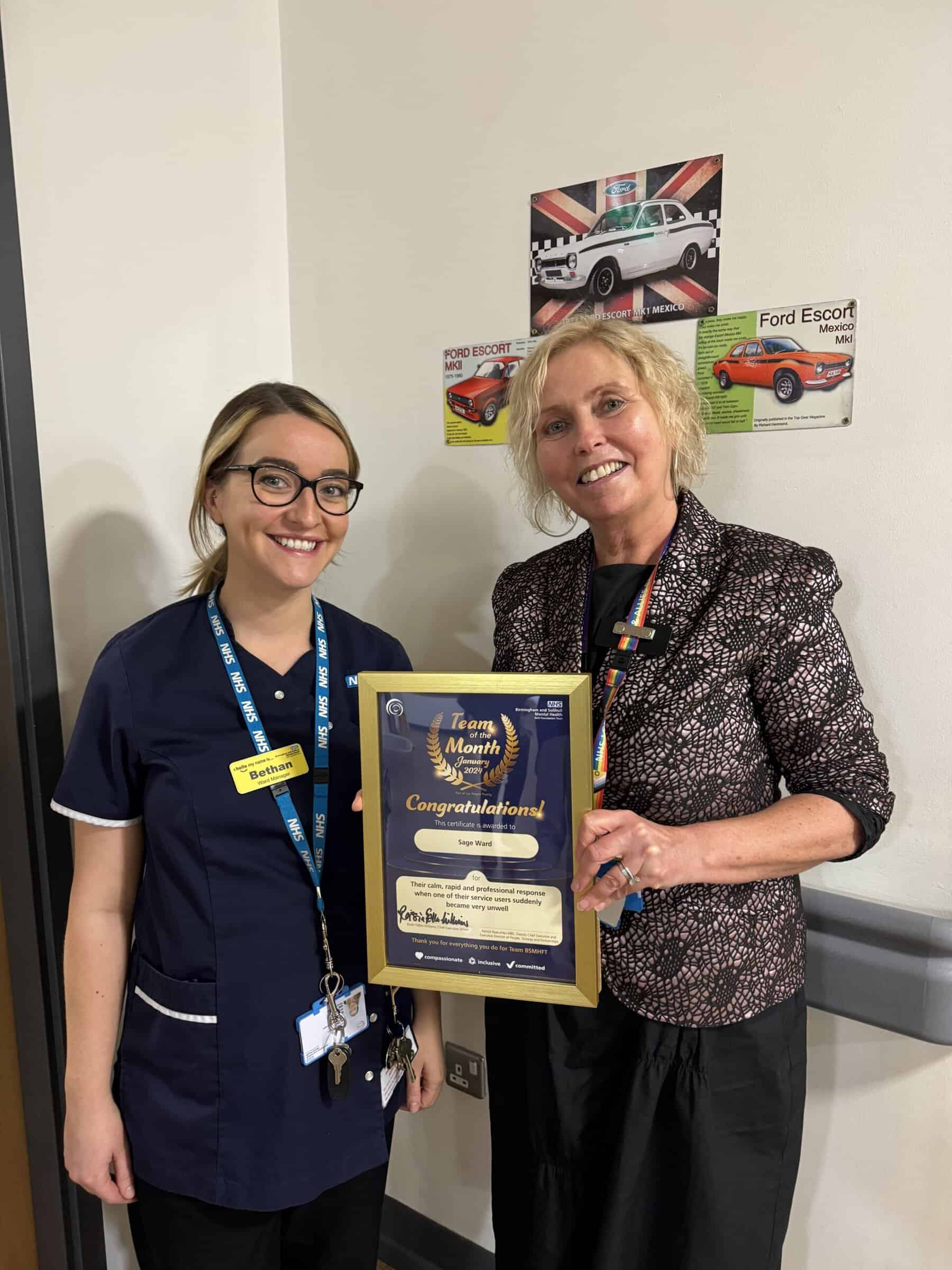January's Team of the Month - Birmingham and Solihull Mental Health NHS ...