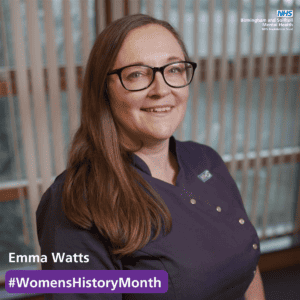 Women's History Month - Emma Watts - Birmingham and Solihull Mental