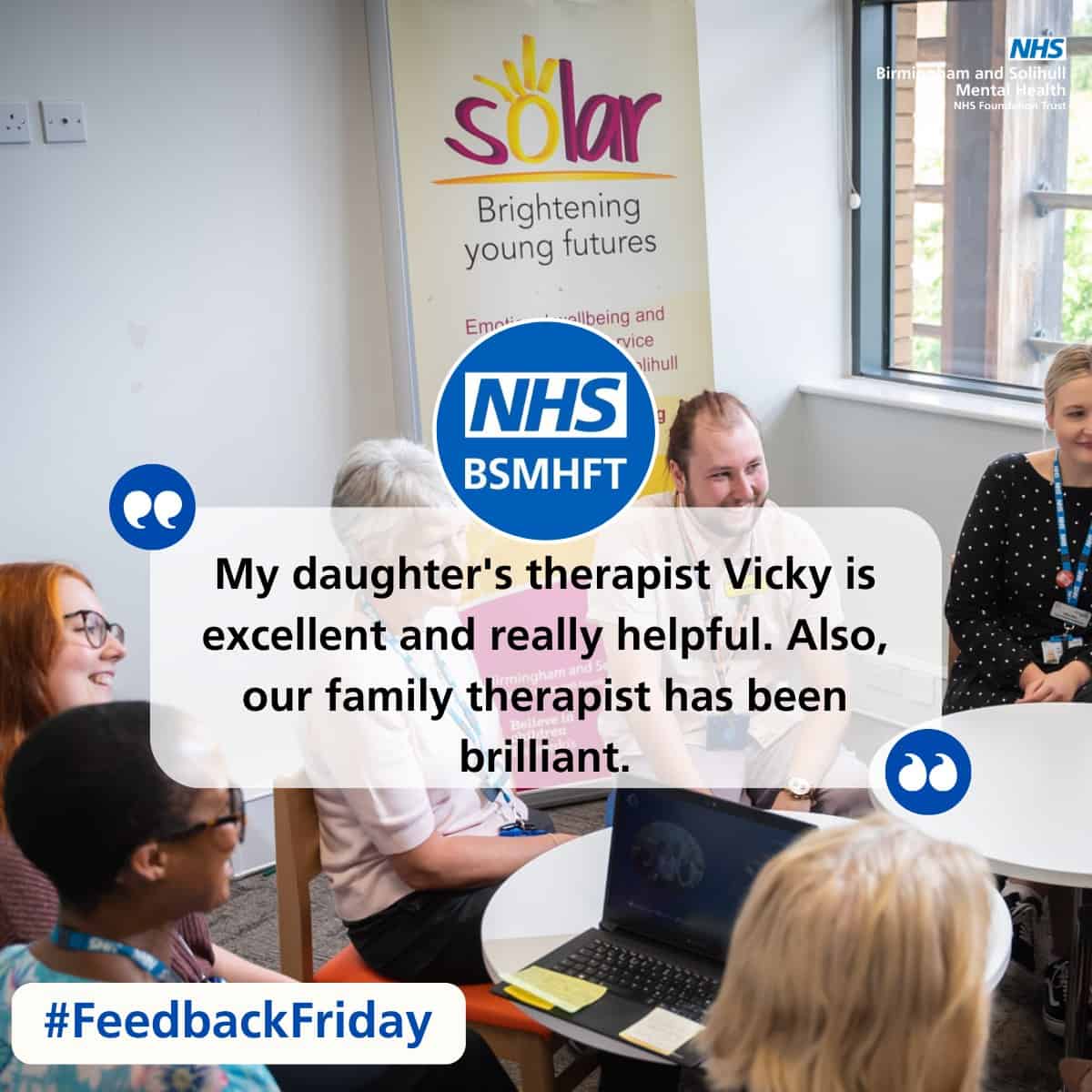 Feedback Friday – Solar Team - Birmingham and Solihull Mental Health ...
