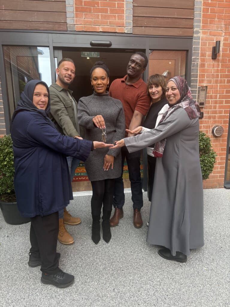 Pictured left to right are: Zaibbin Nisa, Matthew Stafford, Akilah Duffus, Glen Mudzami, Vanessa Devlin and Nazia Hussain