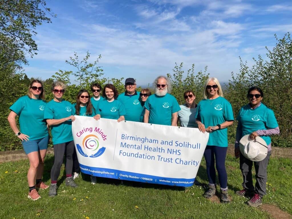Colleagues step out for Caring Minds on Clent Hills